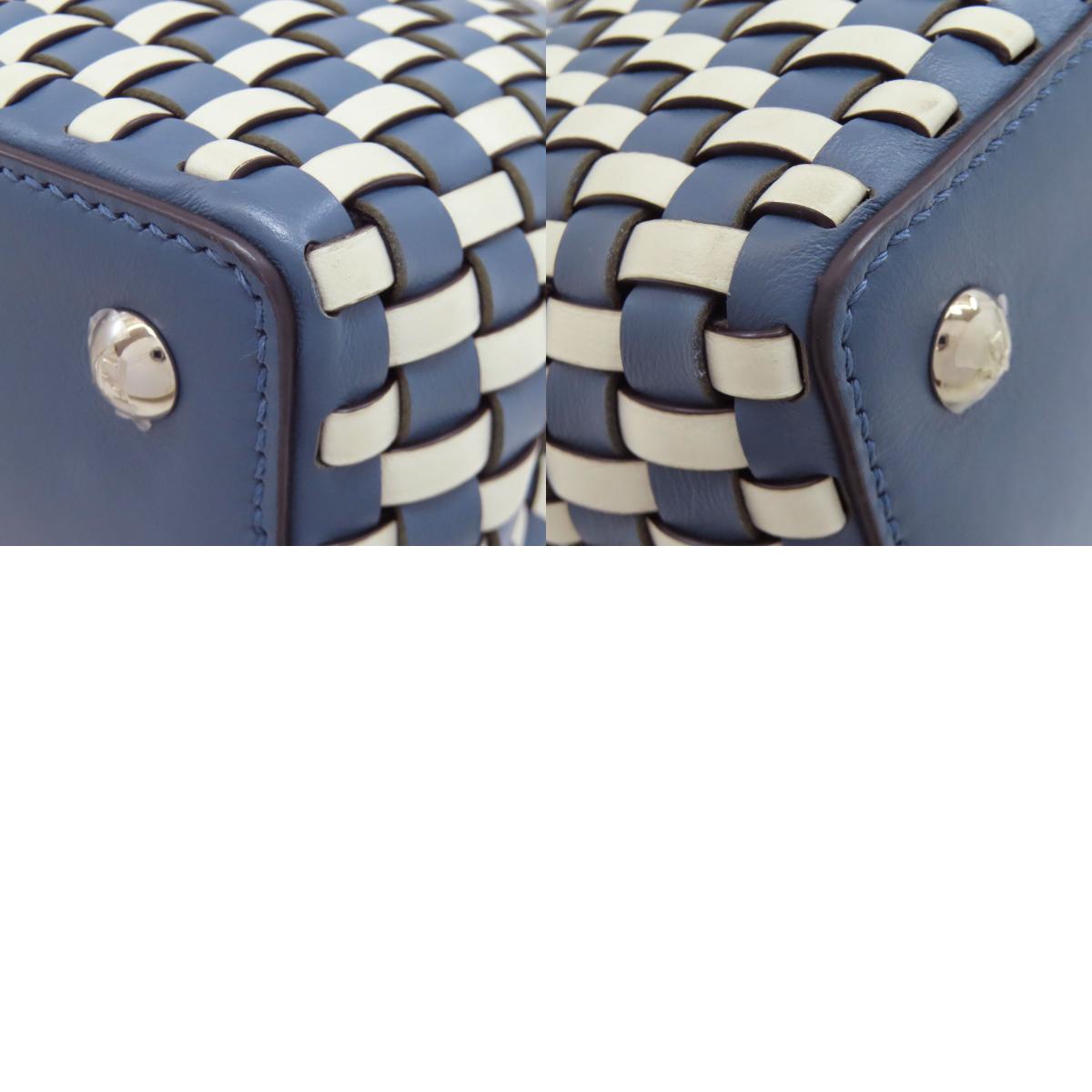 FENDI Peekaboo knitted 2-way Handbag Calf Ladies [Used]