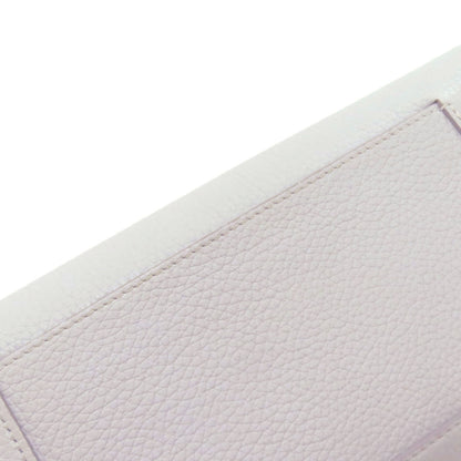 CELINE logo Long wallet (with coin pocket) Leather Ladies [Used]