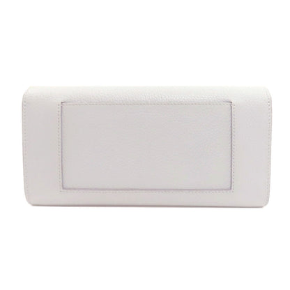 CELINE logo Long wallet (with coin pocket) Leather Ladies [Used]