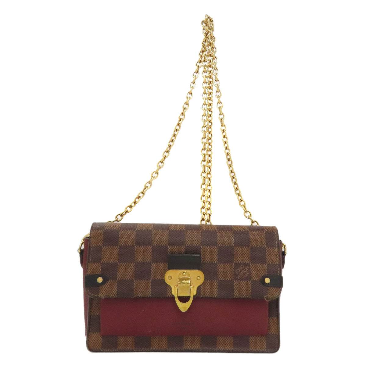 LOUIS VUITTON N60222 Portefeiulle Vavin Chain Long wallet (with coin pocket) Damier canvas Ladies [Used]