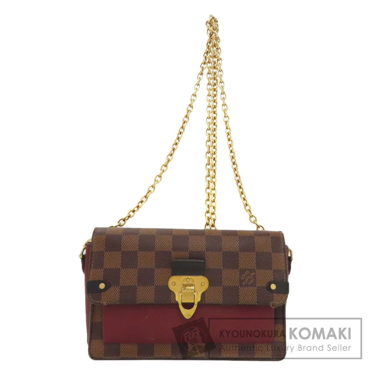 LOUIS VUITTON N60222 Portefeiulle Vavin Chain Long wallet (with coin pocket) Damier canvas Ladies [Used]