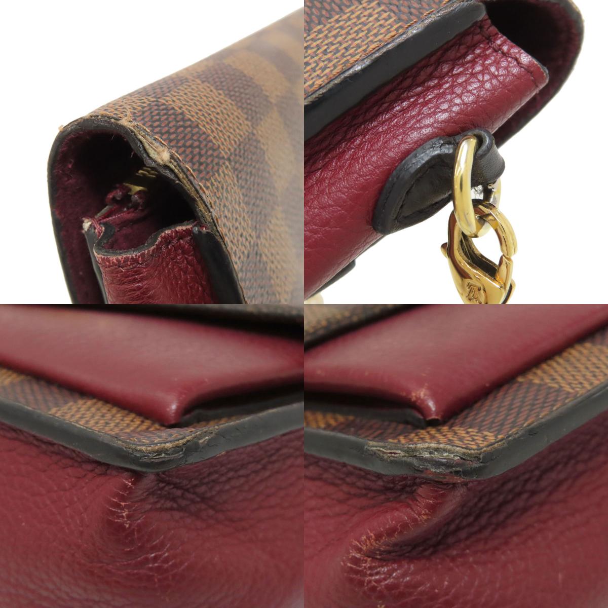 LOUIS VUITTON N60222 Portefeiulle Vavin Chain Long wallet (with coin pocket) Damier canvas Ladies [Used]