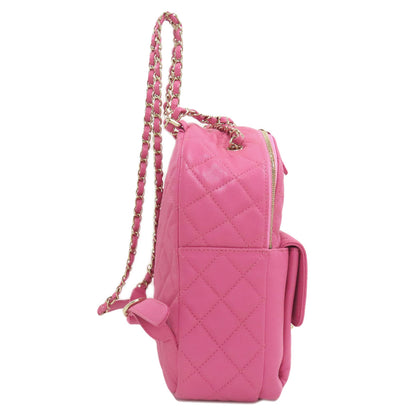 CHANEL COCO Mark Matelasse GoldHardware Backpack Â· Daypack Grained Calfskin Skin Ladies [Used]