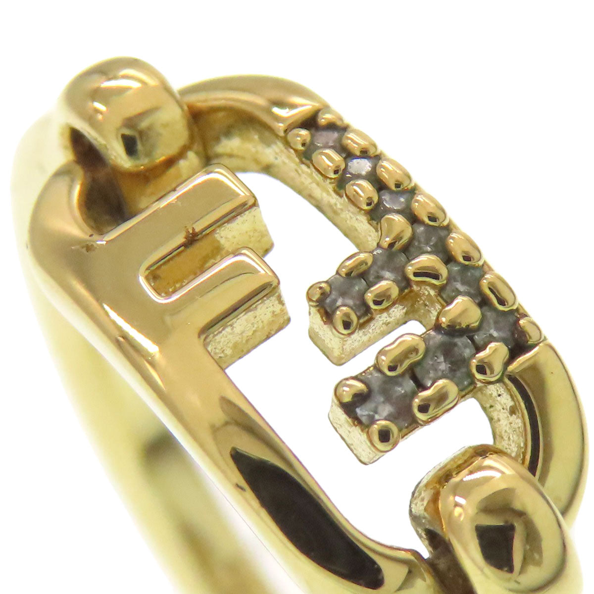 FENDI Olock Ring Metal Ladies [Used]