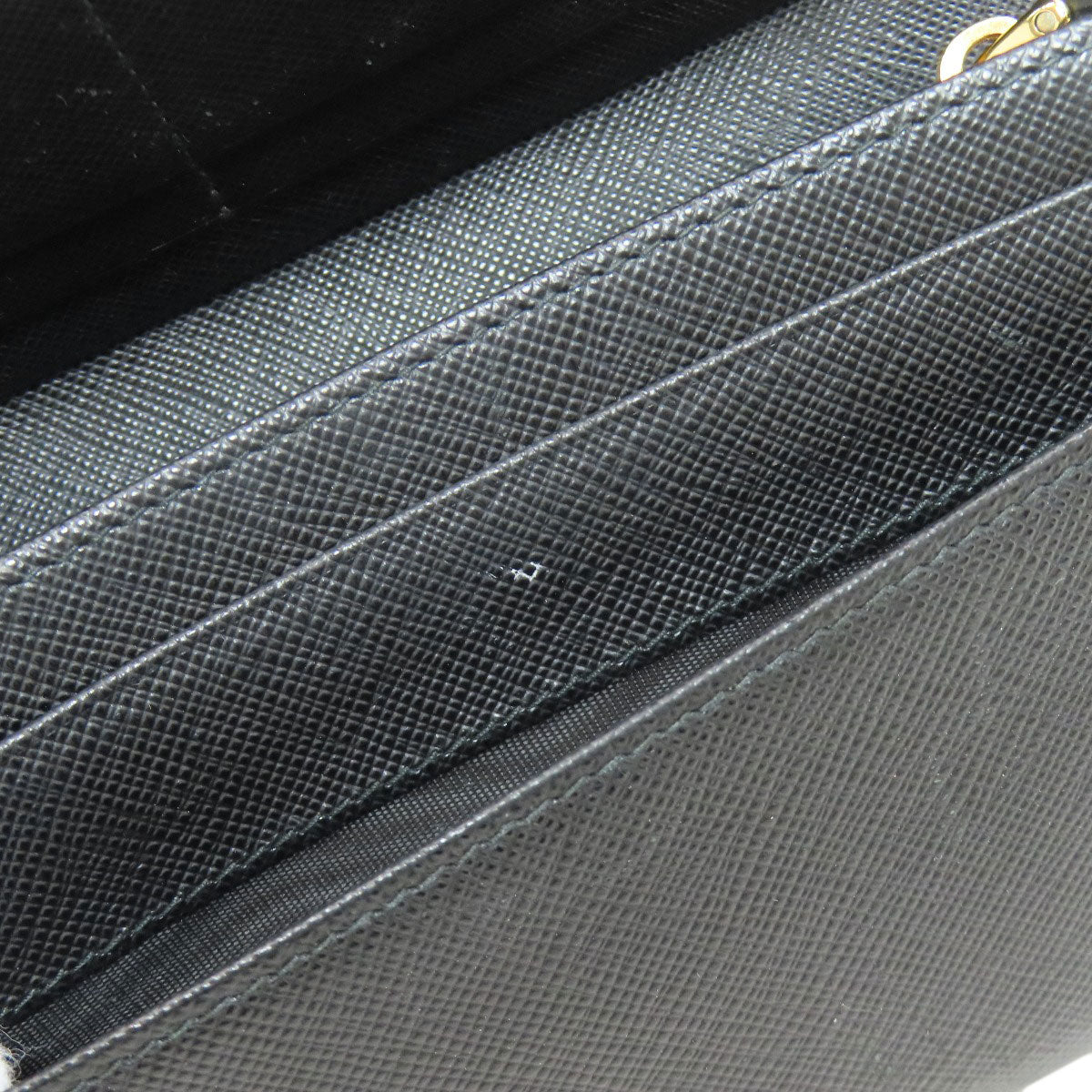 PRADA Fiocco Long wallet (with coin pocket) Safiano Ladies [Used]