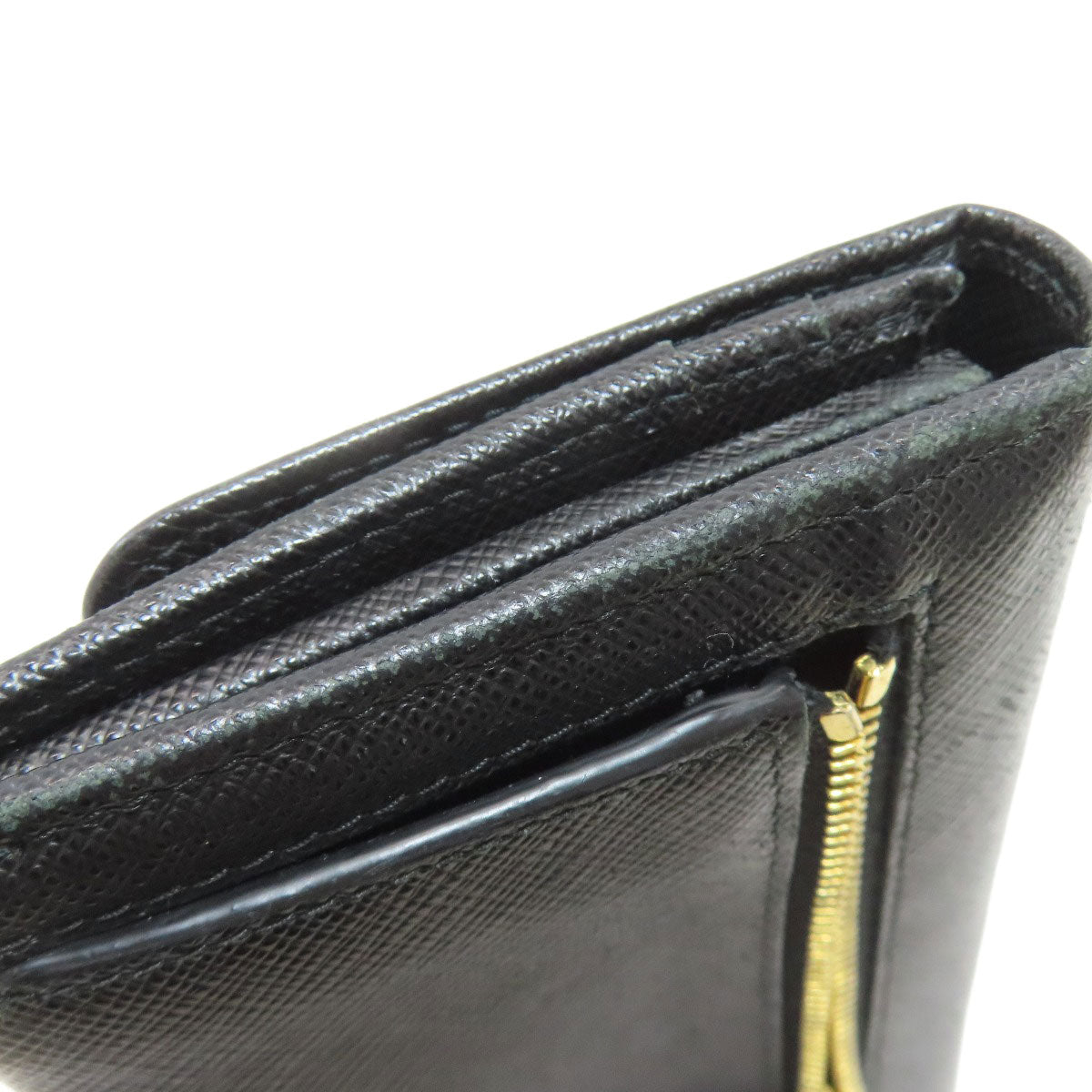 PRADA Fiocco Long wallet (with coin pocket) Safiano Ladies [Used]