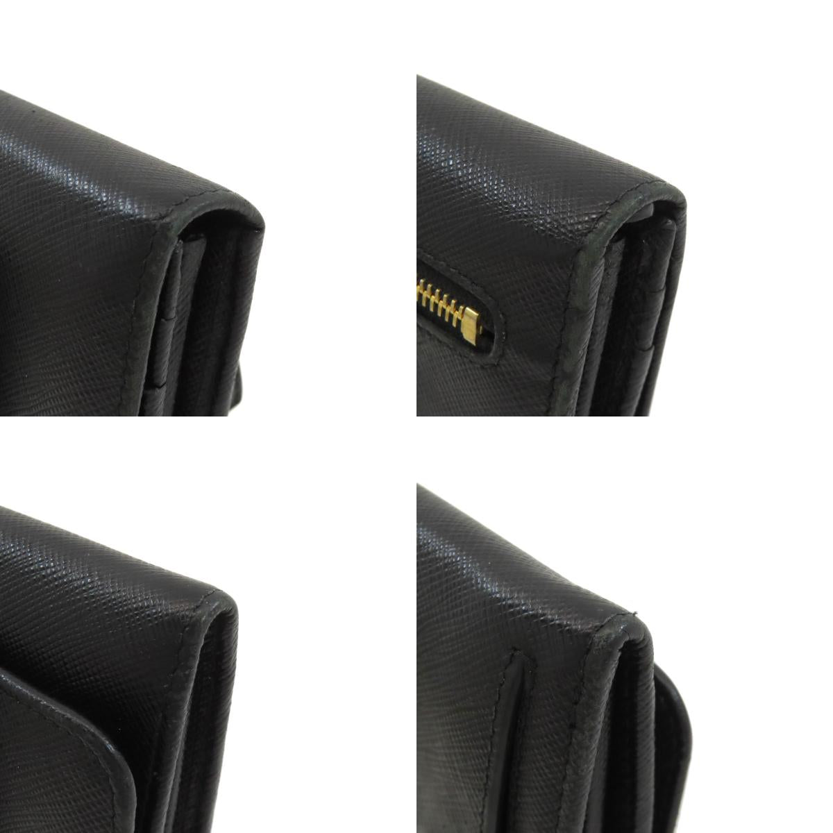 PRADA Fiocco Long wallet (with coin pocket) Safiano Ladies [Used]