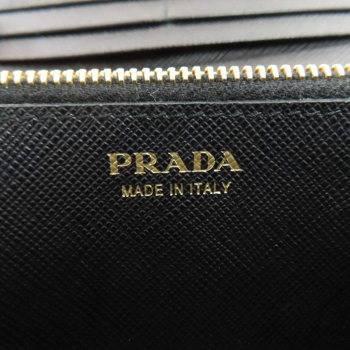 PRADA Fiocco Long wallet (with coin pocket) Safiano Ladies [Used]