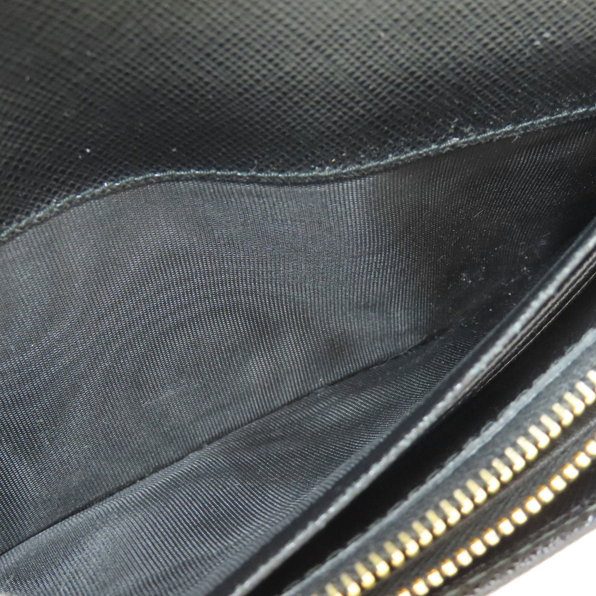 PRADA Fiocco Long wallet (with coin pocket) Safiano Ladies [Used]