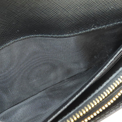 PRADA Fiocco Long wallet (with coin pocket) Safiano Ladies [Used]