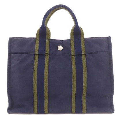 HERMES sack fool toePM Handbag Canvas Ladies [Used]