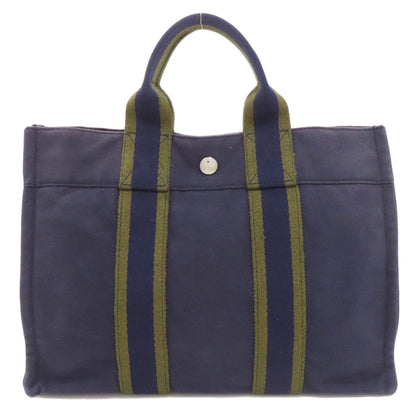 HERMES sack fool toePM Handbag Canvas Ladies [Used]