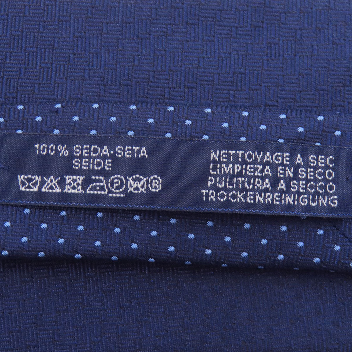 HERMES Dot pattern tie Silk mens [Used]