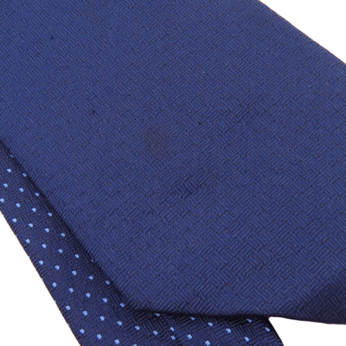 HERMES Dot pattern tie Silk mens [Used]