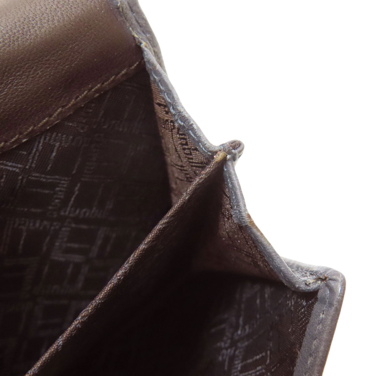 Dunhill logo Card Case Calf mens [Used]