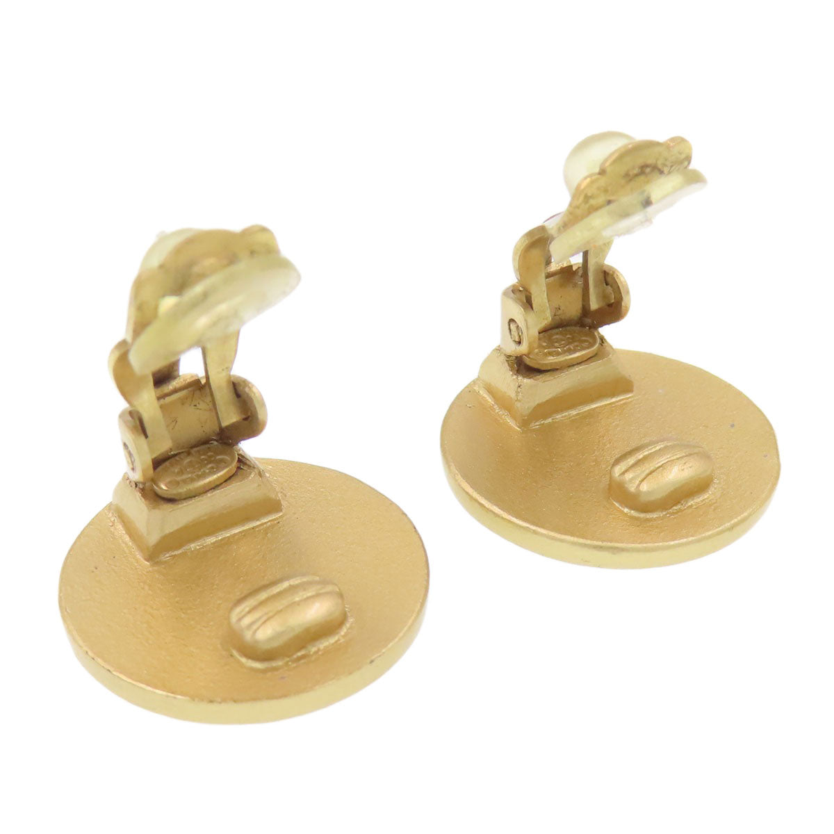 CHANEL COCO Mark rhinestone Earring Metal Ladies [Used]