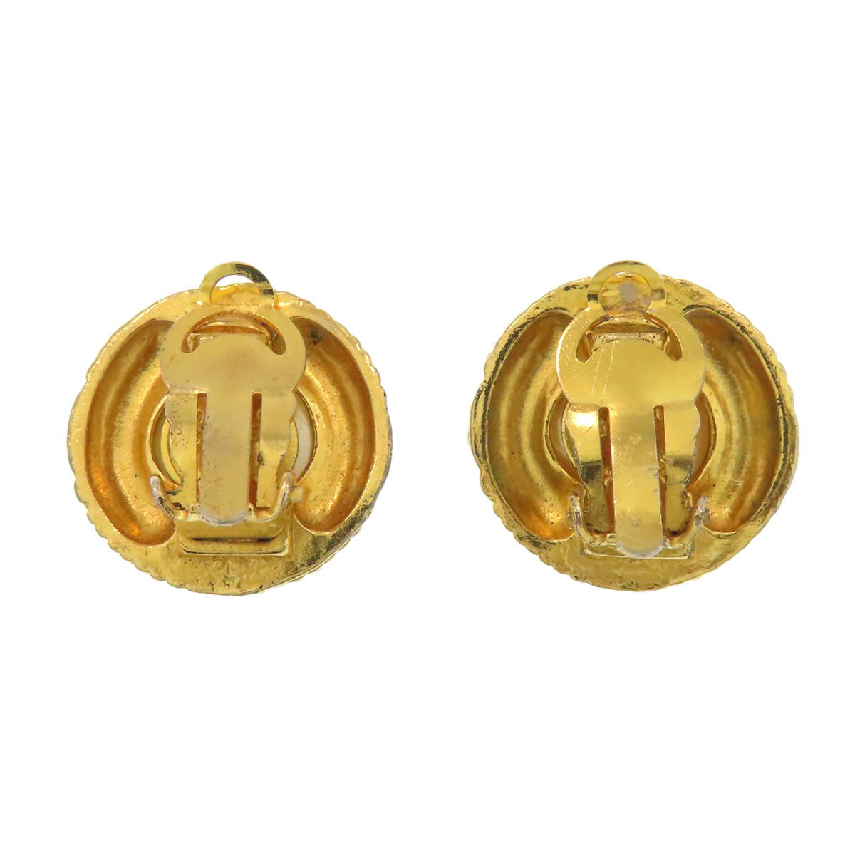 CHANEL Faux Pearl COCO Mark Earring Metal Ladies [Used]