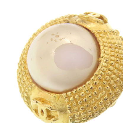 CHANEL Faux Pearl COCO Mark Earring Metal Ladies [Used]