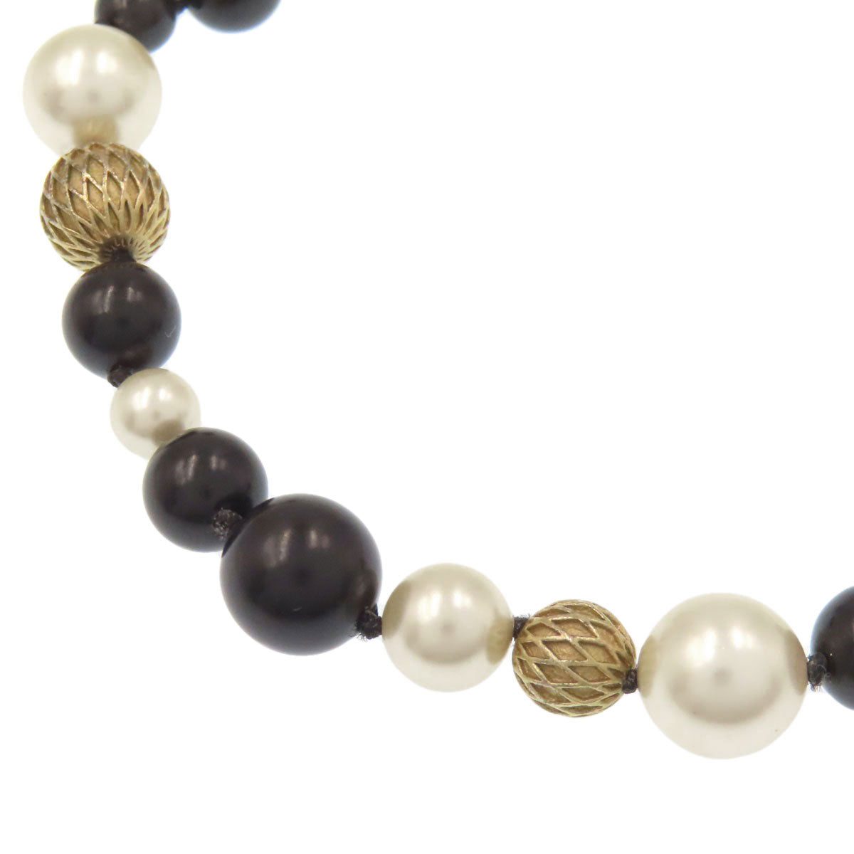 CHANEL Faux Pearl COCO Mark Bracelet Metal Ladies [Used]