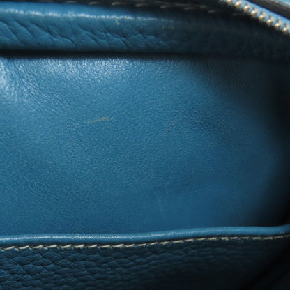 HERMES Lindy 26 Blue Jean Silver Hardware Handbag Taurillon Clemence Ladies [Used]
