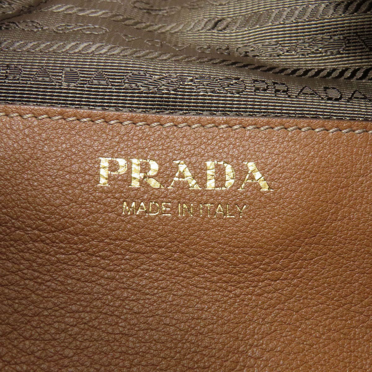 PRADA Logo Hardware Shoulder Bag Calf Ladies [Used]