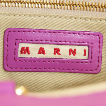 マルニ トロピカリア 2WAY ハンドバッグ ラフィア/レザー レディース 【中古】【MARNI】