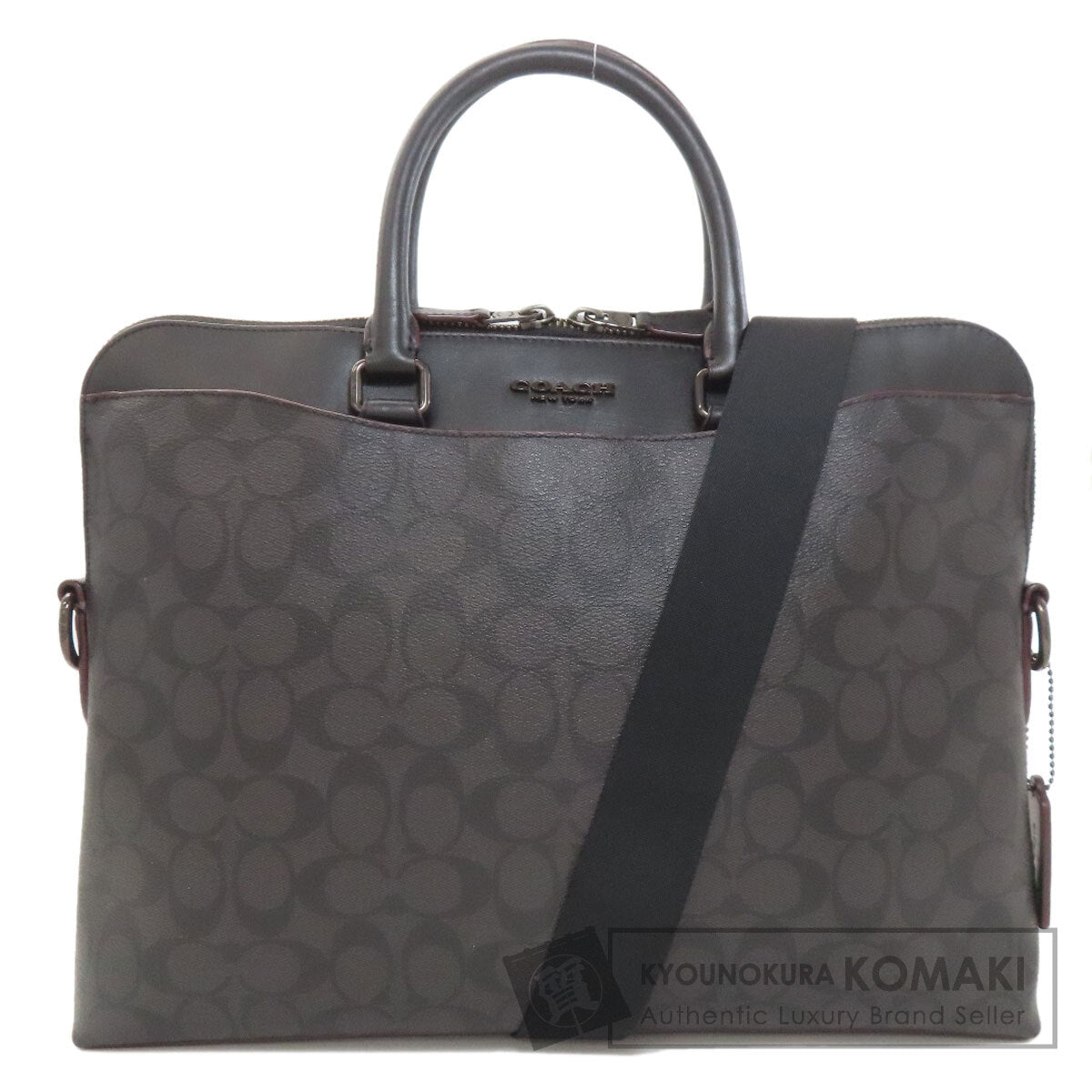 COACH F73970 Signature 2WAY Business bag PVC Leathermens [Used]