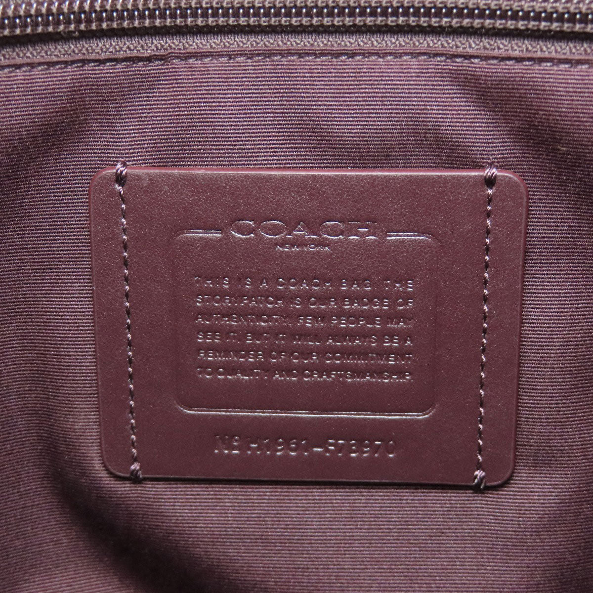 COACH F73970 Signature 2WAY Business bag PVC Leathermens [Used]