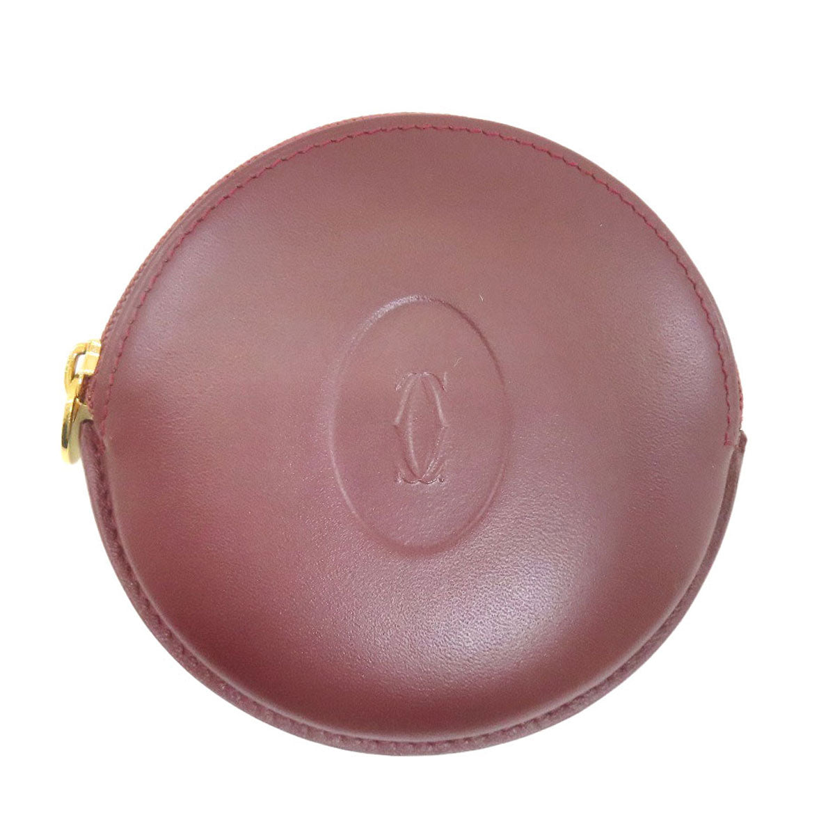 CARTIER Must Line coin purse Leather Ladies [Used]