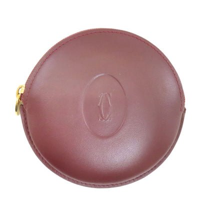 CARTIER Must Line coin purse Leather Ladies [Used]