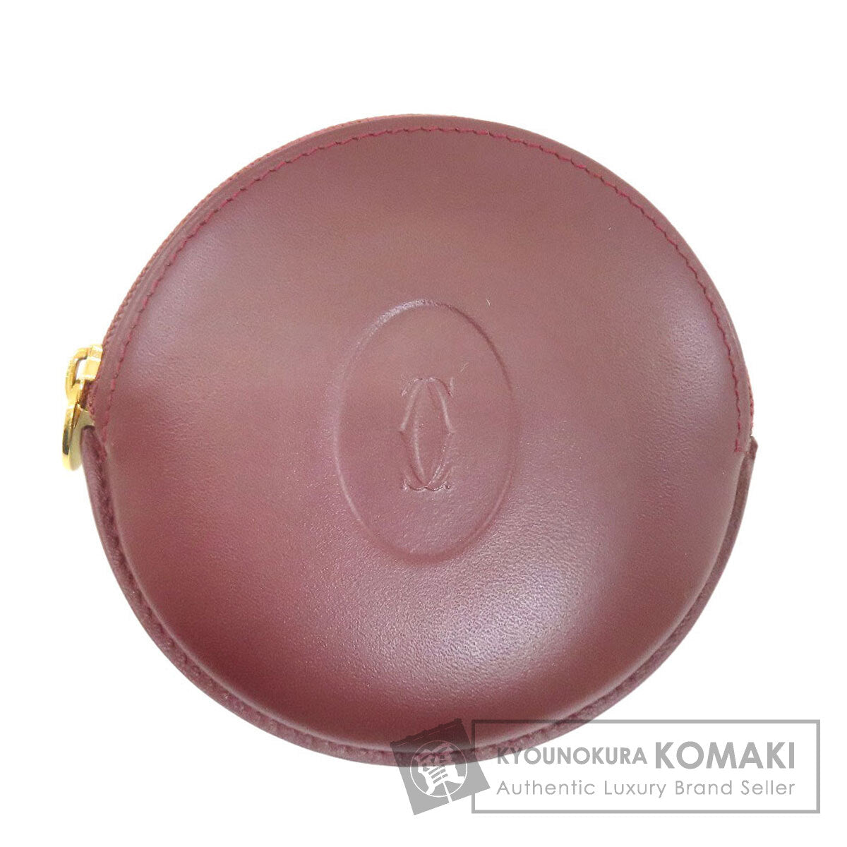 CARTIER Must Line coin purse Leather Ladies [Used]