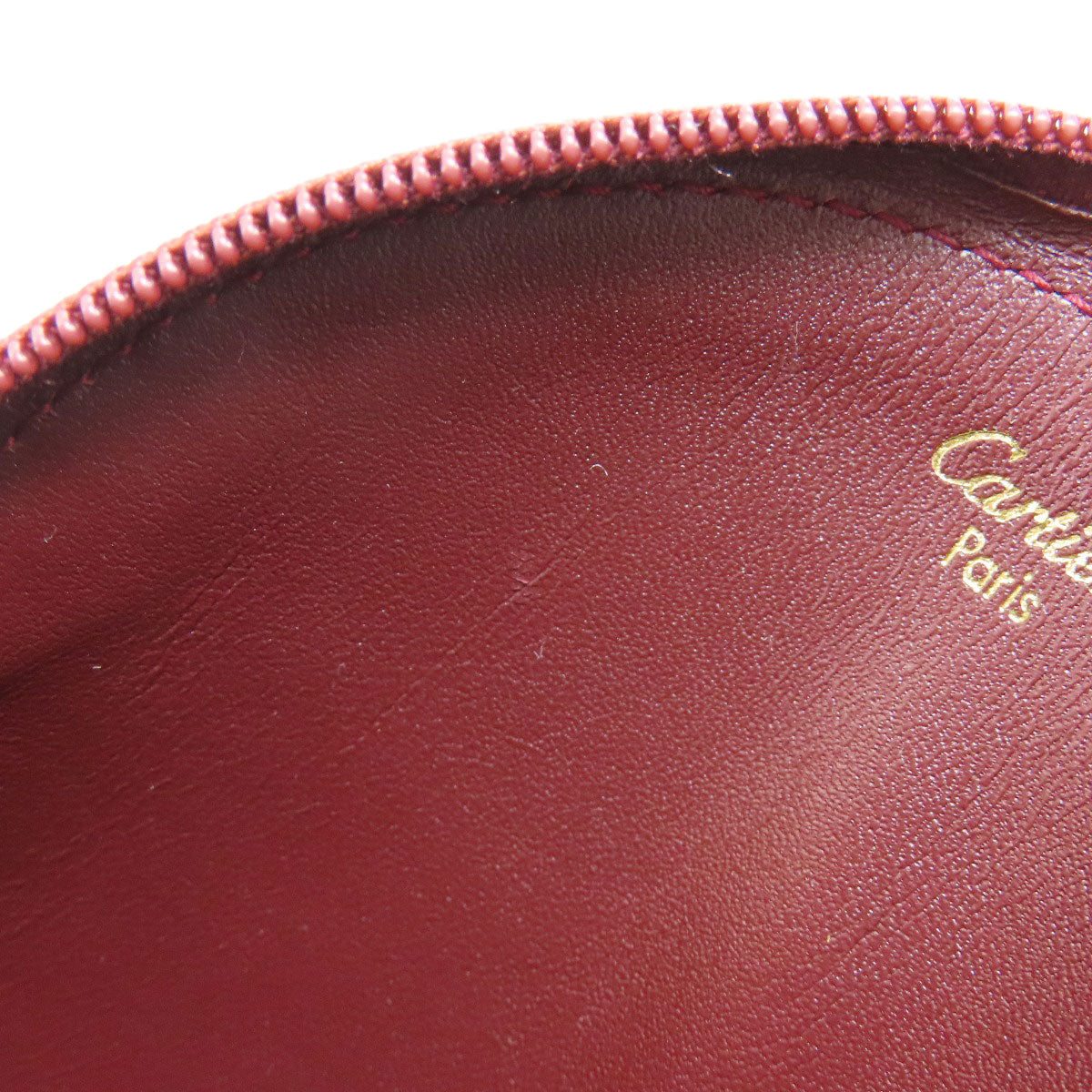 CARTIER Must Line coin purse Leather Ladies [Used]