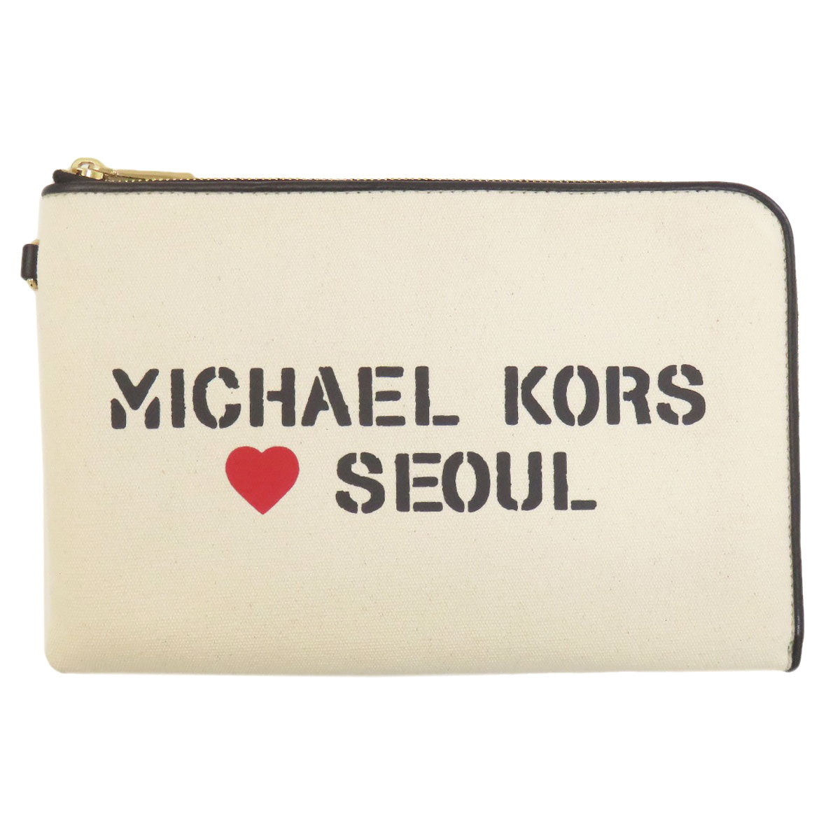 Michael Kors logo Clutch bag Canvas Ladies [Used]