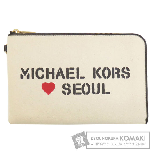 Michael Kors logo Clutch bag Canvas Ladies [Used]