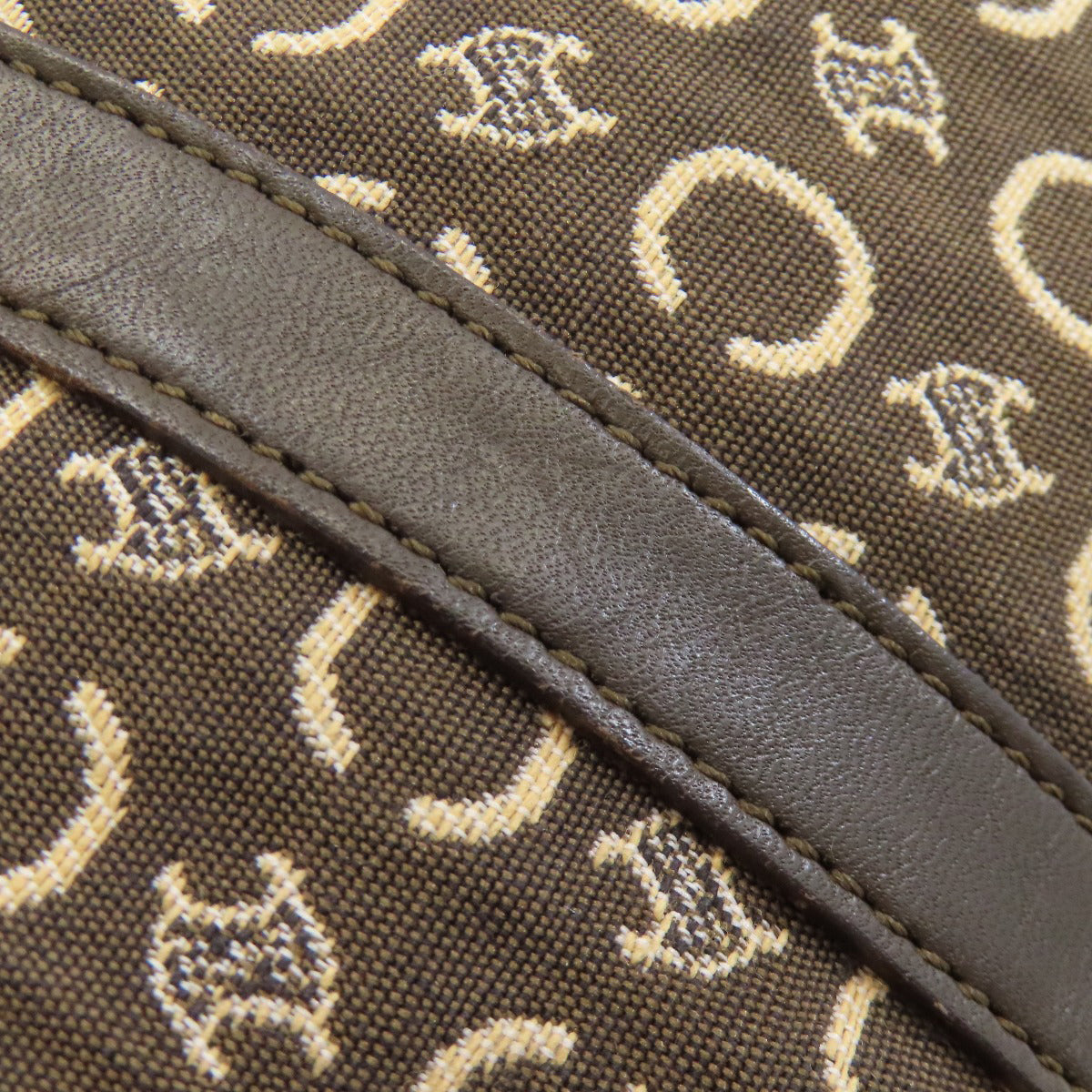 CELINE Mini Boston C Macadam Boston bag Canvas Ladies [Used]