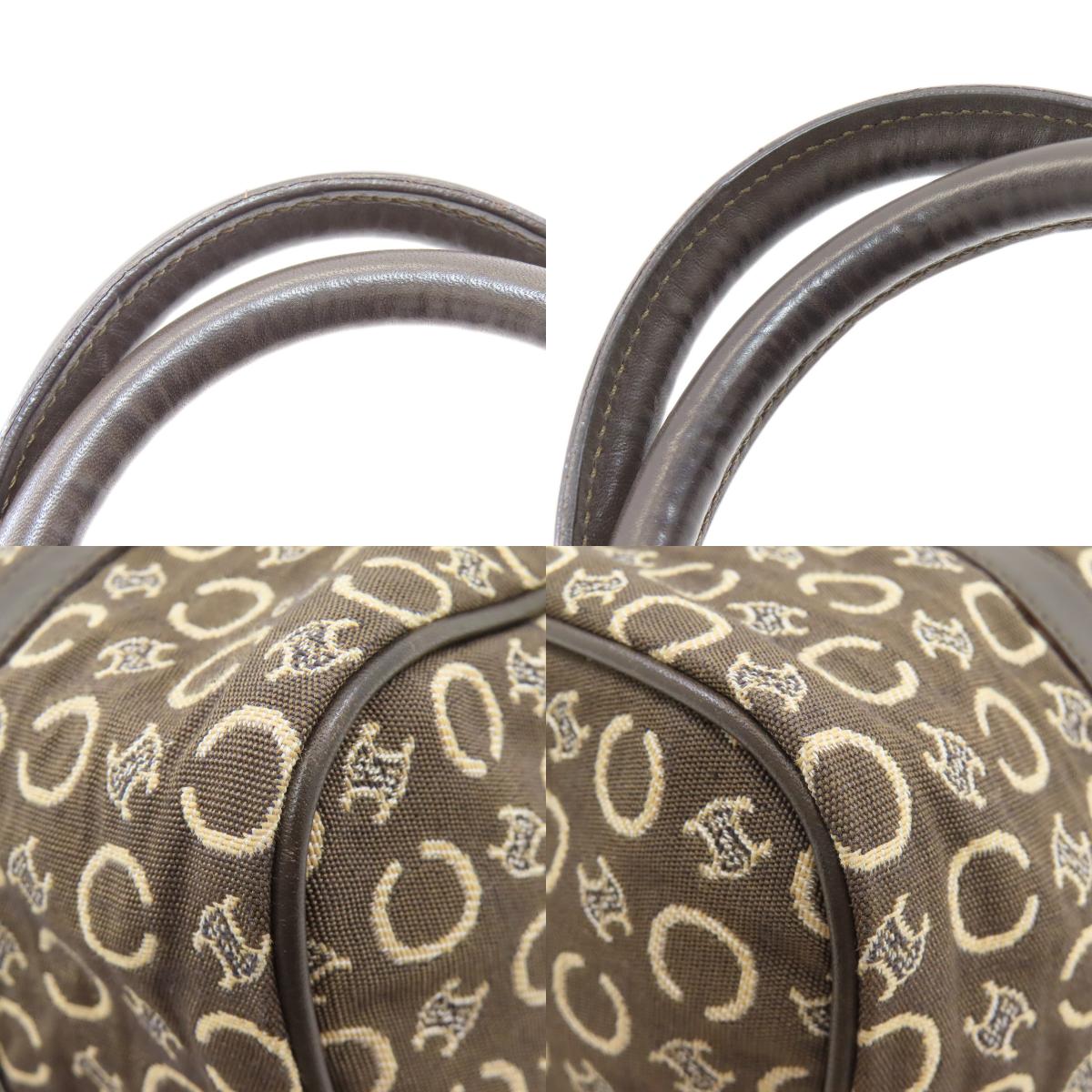 CELINE Mini Boston C Macadam Boston bag Canvas Ladies [Used]