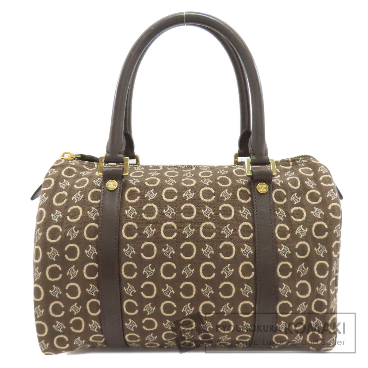 CELINE Mini Boston C Macadam Boston bag Canvas Ladies [Used]