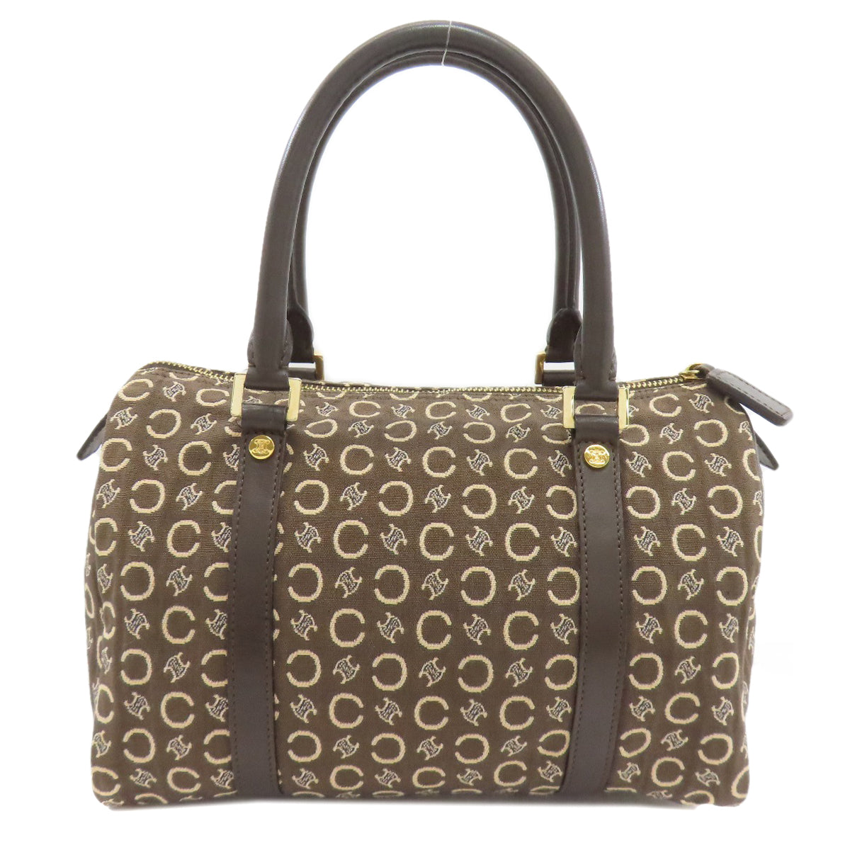 CELINE Mini Boston C Macadam Boston bag Canvas Ladies [Used]