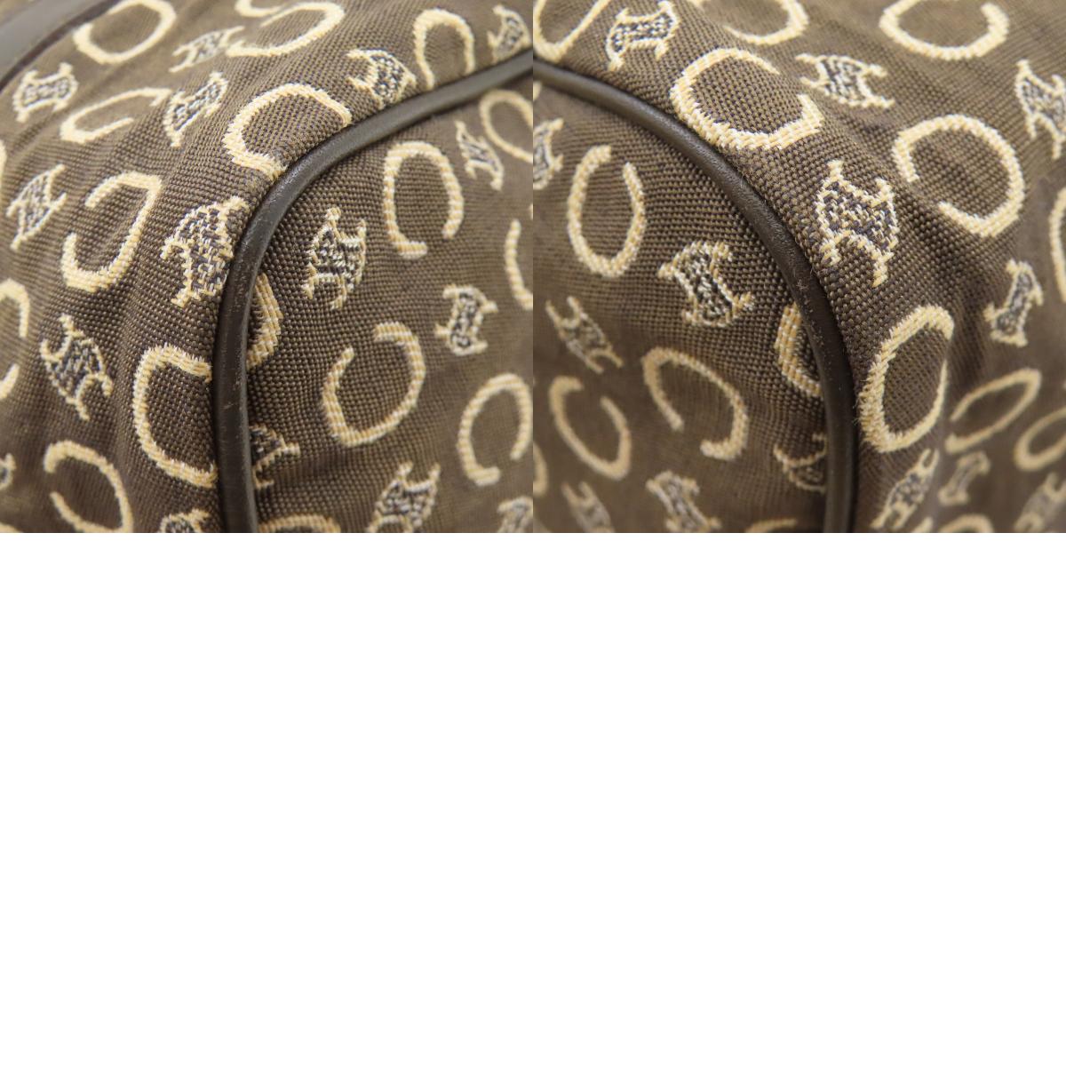 CELINE Mini Boston C Macadam Boston bag Canvas Ladies [Used]
