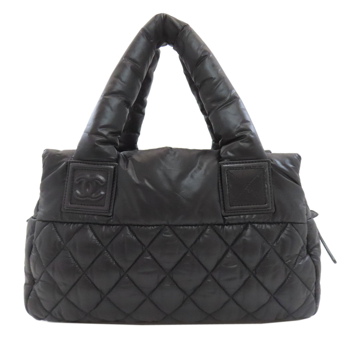 シャネル コココクーン シルバー金具 ハンドバッグ ナイロン素材 レディース 【中古】【CHANEL】