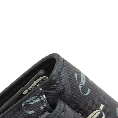 Jimmy Choo Logo tri-fold wallet Bifold Wallet with Coin Pocket Leather Ladies [Used]