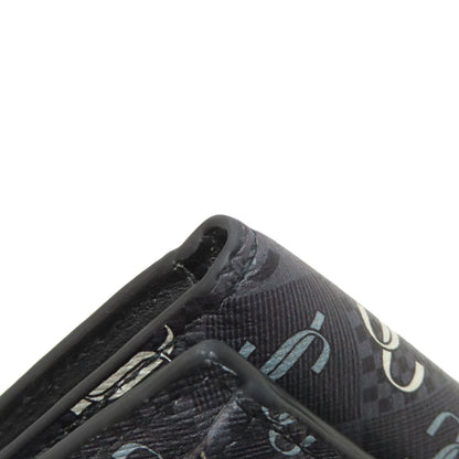 Jimmy Choo Logo tri-fold wallet Bifold Wallet with Coin Pocket Leather Ladies [Used]