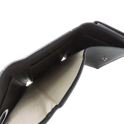 Jimmy Choo Logo tri-fold wallet Bifold Wallet with Coin Pocket Leather Ladies [Used]