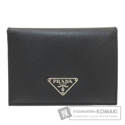 プラダ ロゴ金具 パスケース カードケース サフィアーノ レディース 【中古】【PRADA】