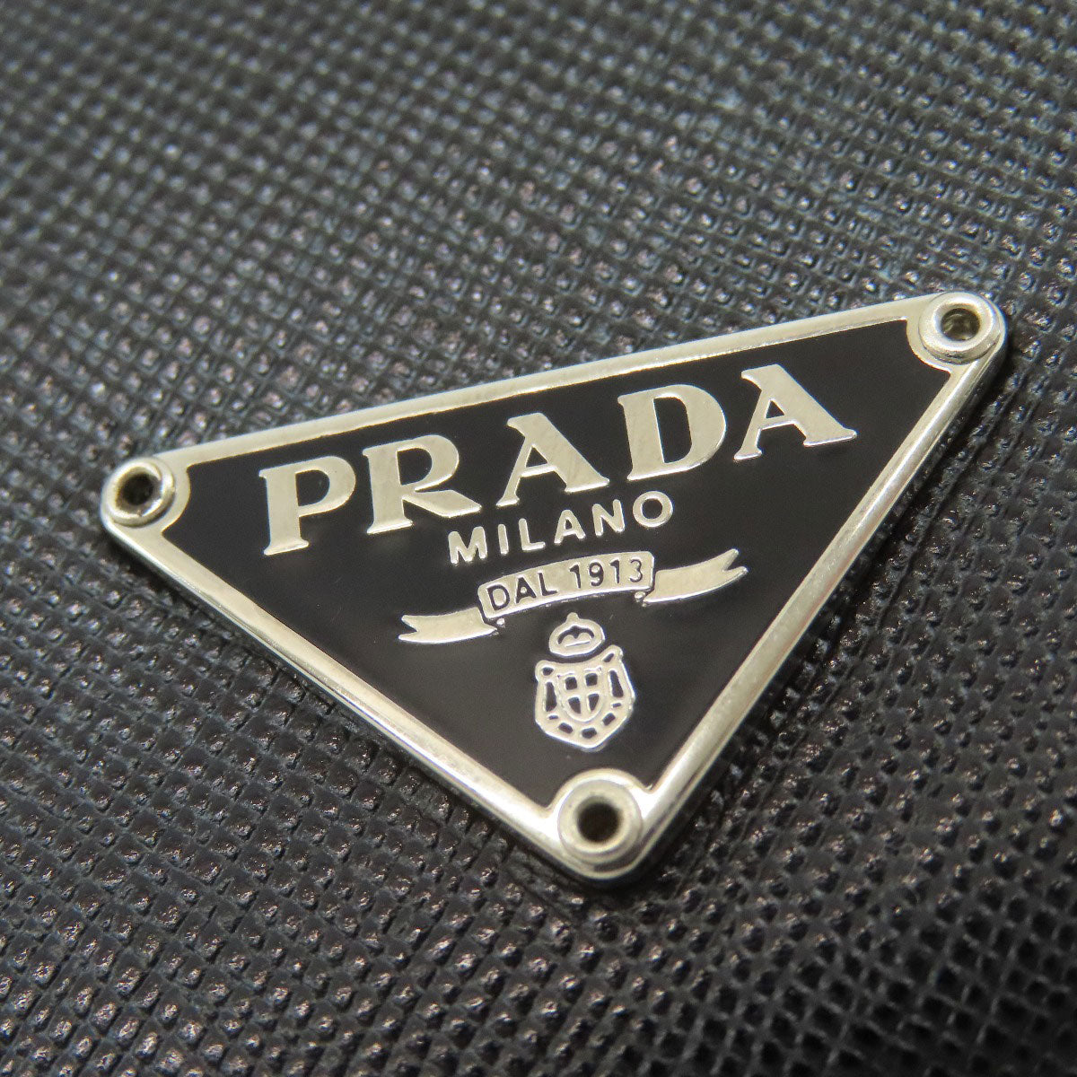 プラダ ロゴ金具 パスケース カードケース サフィアーノ レディース 【中古】【PRADA】