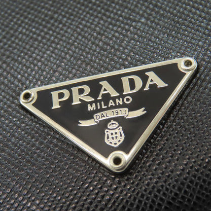 プラダ ロゴ金具 パスケース カードケース サフィアーノ レディース 【中古】【PRADA】