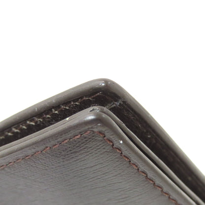 Dunhill Sidecar Gunmetal Card Case Leather mens [Used]