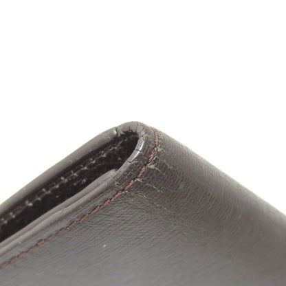 Dunhill Sidecar Gunmetal Card Case Leather mens [Used]