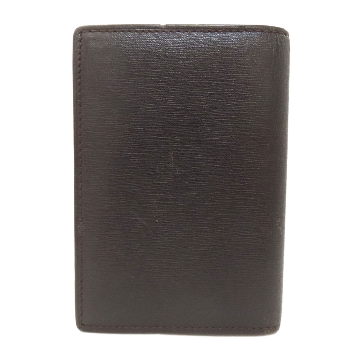 Dunhill Sidecar Gunmetal Card Case Leather mens [Used]