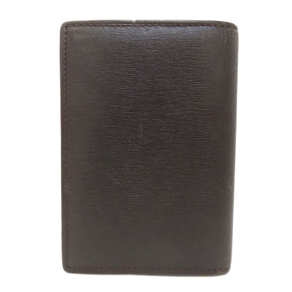 Dunhill Sidecar Gunmetal Card Case Leather mens [Used]